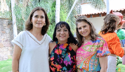  Erika Garay, Adriana Mares y Cristina Ortuño.