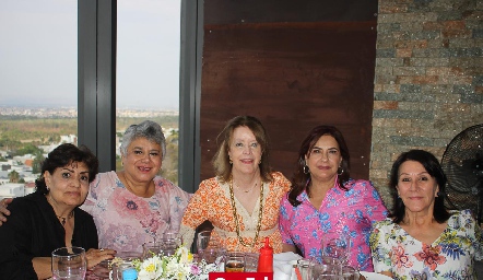  Salme Chevaile, Araceli Moreno, Bety Ortuño y Susi Rivera.