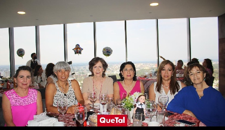  Pilar Yudiche, Angélica Vilet, Mónica Palau, Tere Díaz Infante, María Clara Ramírez y Lorena González.