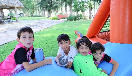  Jorge Hernández, Leonardo Ponce, Santiago Toranzo e Iñaki Ortiz.