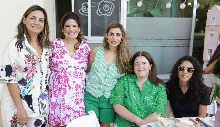  Montserrat Muñiz, María José Díaz Dibildox, Isa Garza, Daniela Martínez e Irasema Abud.