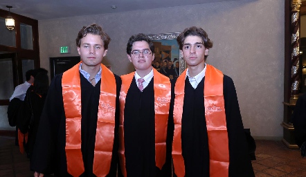  Nicolás Cue, Juan Paulo Geuvara y Santiago Morales.