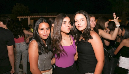  Jimena Montante, Pau Garduño y Fernanda Humara.