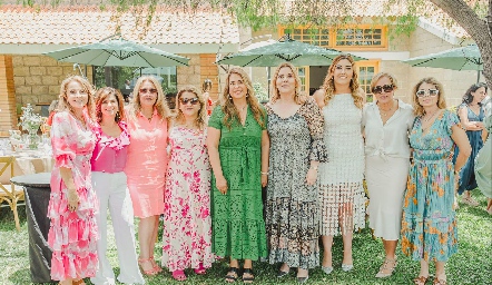  Anabel Gaviño, Lucía Escobedo, Maite de la Torre, Carmenchu, Pili Díaz de León, Gaby Lozano, Ana Gaby Motilla, Karina Ramos y Claudia Anaya.