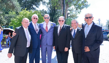  Ismael Ramos, Fernando González, Samuel Scott, Javier Martínez, Alberto Piñones y José Benavides.