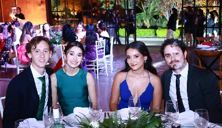  Gilberto, Emma Herrera, Regina Alderete y Bruno Dávila.