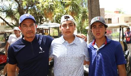  Rolando Delgado, Juan Pablo González y Salvador Orozco.