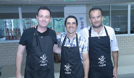  Luis Felipe Ortiz, Ulises Artolózaga y Andrés Posadas.