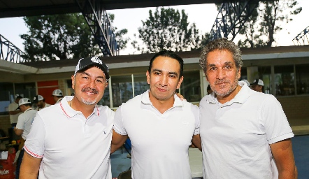  Oscar Palacio, Jorge Benítez y Anuar Kasis.