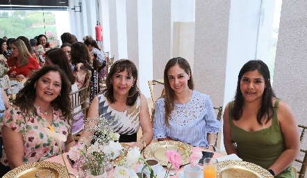  Graciela Delgado, Estela Dibildox, Liliana Fernández y Cristina Rodríguez.