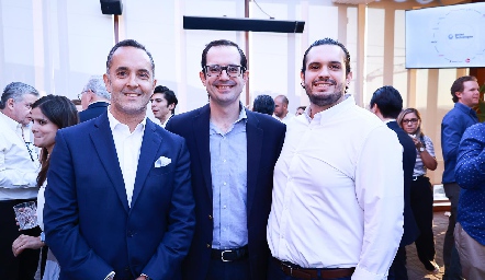  José Ramón Ayala, Sergio García y  Armando Ríos.