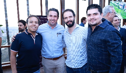  Diego Díaz, Pepe Alonso, José Miguel Rosillo y Mario Camberos.