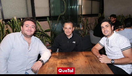  Andrés Anaya, Juan Antonio Lira y Rubén Aboites.