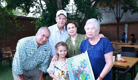  Daniel Medina, Juan José Toranzo, Lourdes López, Estela Acosta y Julia Toranzo.