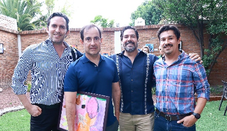  Edgardo Martínez, Rodrigo Mendizábal, Miguel Martínez y Guillermo Rodríguez.