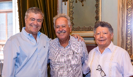  Roberto Lozano, Pedro Martínez y Eduardo Romo.