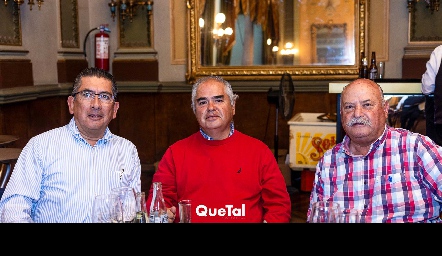  Gerardo Bocard, Agustín Rodríguez Suárez y Chepo Ortuño.