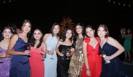  María Regina Estrada, María José Cantú, Fer Orta, María Vigata, María Paula Zárate, Valentina González, Anapau Mahbub y Greta Pozos.