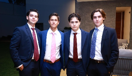  Patricio Vera, Mauricio Galván, Juan Pablo Fernández y Leo Zermeño.