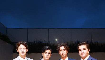  Gabriel de la Maza, Marcelo Lozano, Joaquín González y Carlos de los Santos.