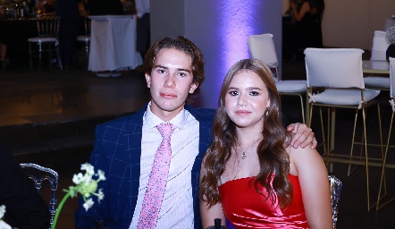  Agustín García y Michelle Heinze.