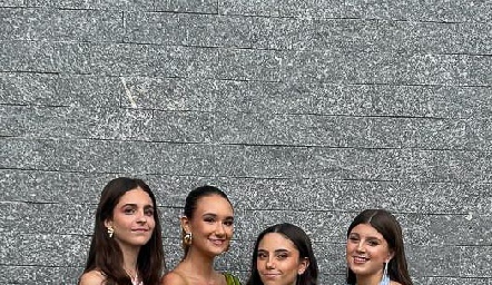  Constanza Fernández, Isa Vázquez, Pía Quibrera y Manuela Zambrano.