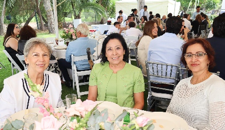  Paulina de la Garza, Lety Reina y Patricia Lugo.