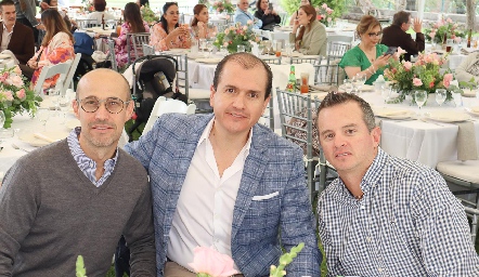  Alejandro Gutiérrez, Ricardo Garza y Lalo Zermeño.
