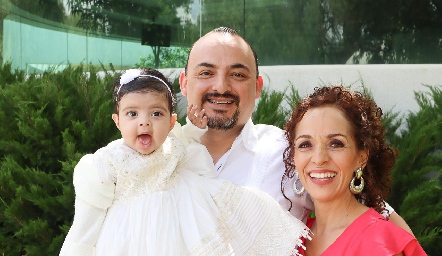  María Paula Hernández, Diego e Ilvania Hernández.
