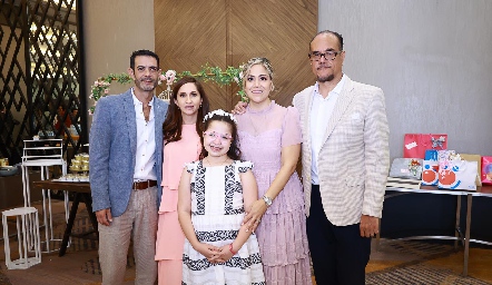  René Hernández, Genoveva Flores, Regina Delgado, Rebeca Rodarte y Jaime Delgado.