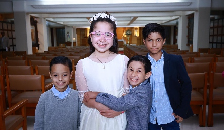  Juan Guillermo y Regina Delgado, Patricio Hernández y Diego Hernández.