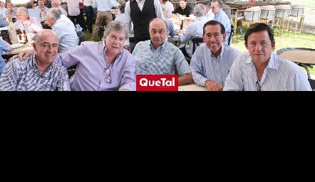  Rafael Olmos, Juan Carlos Valladares, Papuy López, Felix Bocard y Chato López.
