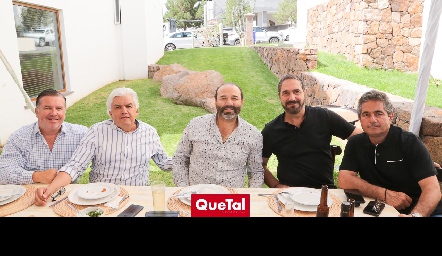  Rodrigo Gómez, Gerardo Rodríguez, Ricardo Trujillo, Luis Antonio Mahbub y Gerardo Rodríguez.