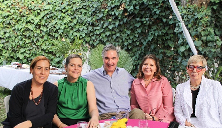  Patricia Pous, Martha Malo, Andrés Bárcena, María Fernanda Bárcena y Tichis Bárcena.