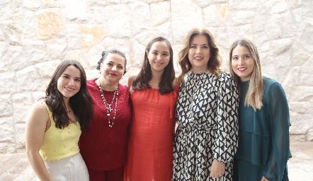  Sofía Galán, Pita Retes, Bárbara Mejía, Cristina Galán y Cristina Kasis.