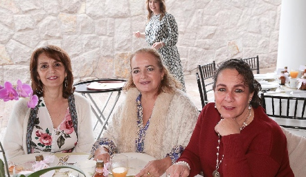  Meli Rascón, Martha del Pozo y Lila González.