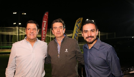  Alejandro Muñoz, Oscar Silos y Edwin Samudio.
