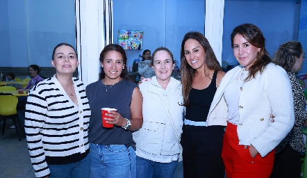  Carla Rocha, Yolanda, Ariadni Stavros, Gloria Leal y María Eugenia Torrescano.