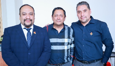  Rubén Martínez, Juan Carlos Negrete y Gustavo López.