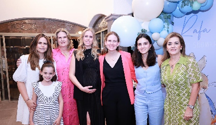  Marianane Velasco, Marina Zermeño Carmen Zwieger, Ingrid Velasco, Ceci Velasco, Adriana Olmos y Adriana Carrera.