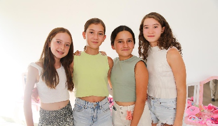  Andrea, Paula, Maite e Inés.