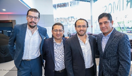 Andrés Godínez, Rodolfo Vázquez, David Reyes y Mariano Pantoja.