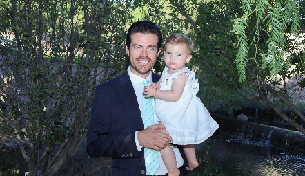  Roberto Lozano con su hija Loretta.