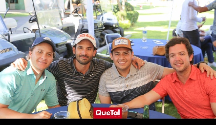  Franco Safont, Efraín Barrera, Oscar Álvarez y Daniel Granados.