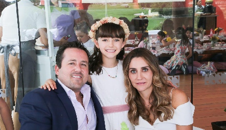  Sergio Martínez, Emilia Martínez y Susana de la Fuente.