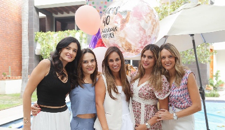  Ale Cano, Ale Díaz de León, Gloria Leal, Bárbara Berrones y Priscila González.