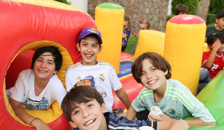  Alain, Pepe, Marco y Juan Pablo.