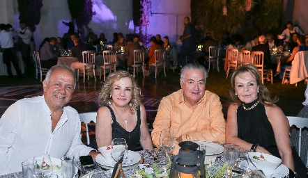  Eduardo Estrada, Ana Luisa Torres, Francisco Leos y Mónica González.
