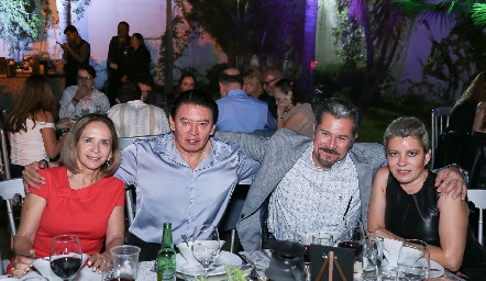  Cristina Robledo, Francisco Medellín, Carlos Salinas e Ileana Castillo.
