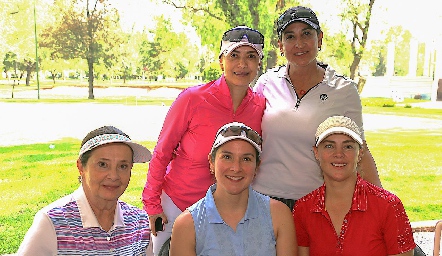  Blanca González, Carla Ruiz, Patricia Sanders, Érica Von Der Meden y Silvia Garza,.